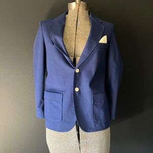 Vintage Sears Dress Clothing Boys' Blue Suit Jacket Size 12 Regular